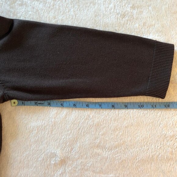 New York & Co Brown Embroidered Cardigan Size Large - Picture 7 of 8